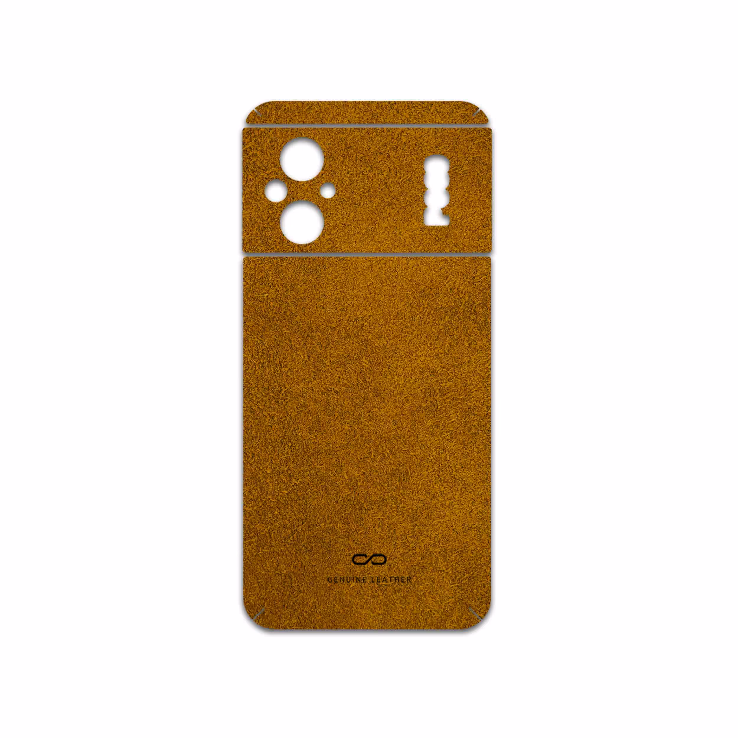 برچسب پوششی ماهوت مدل Brown-Chamois-Leather مناسب برای گوشی موبایل شیائومی Poco M5