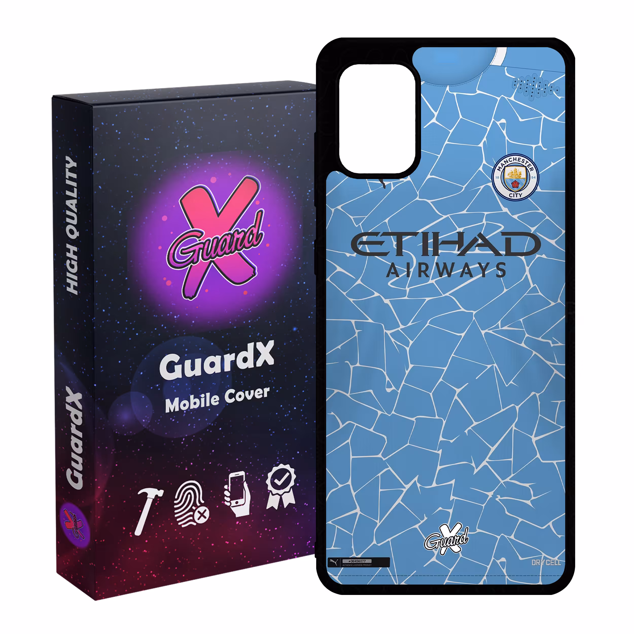 کاور گارد ایکس طرح Manchester City مدل Glass10249 مناسب برای گوشی موبایل سامسونگ Galaxy A31