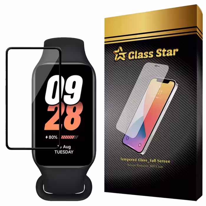 محافظ صفحه نمایش گلس استار مدل PMMG20 مناسب برای ساعت هوشمند شیائومی Mi Smart Band 8 active | کالا برتری