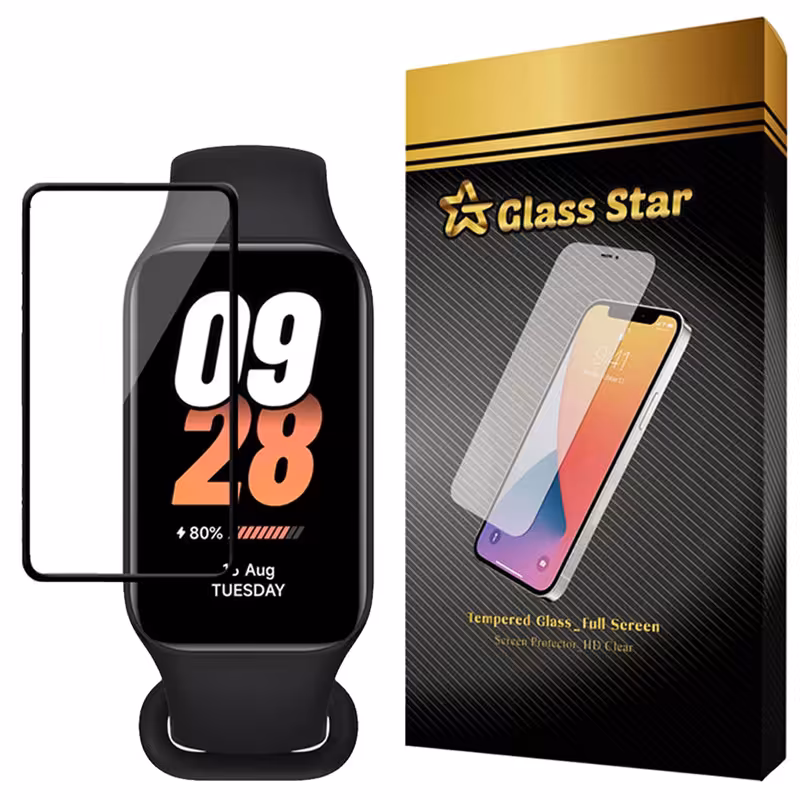 محافظ صفحه نمایش گلس استار مدل PMMG20 مناسب برای ساعت هوشمند شیائومی Mi Smart Band 8 active | کالا برتری