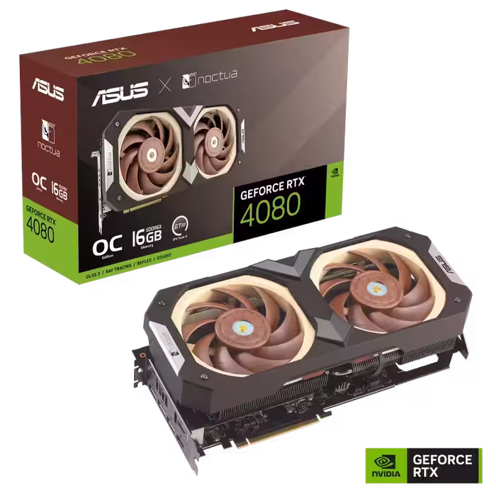 کارت گرافیک ایسوس GeForce RTX™ 4080 16GB GDDR6X Noctua OC Edition با حافظه 16 گیگابایت