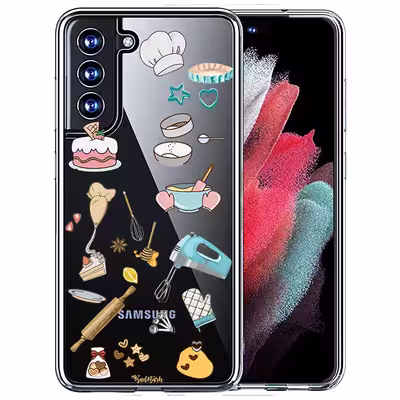 کاور طرح شیرینی پزی مناسب برای گوشی موبایل سامسونگ Galaxy S21 Fe 