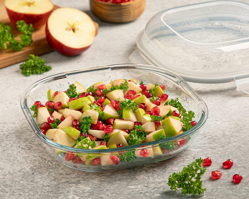 ظرف شیشه ای سرو و نگهداری دربدار 1.250 لیتر کد محصول: 201335