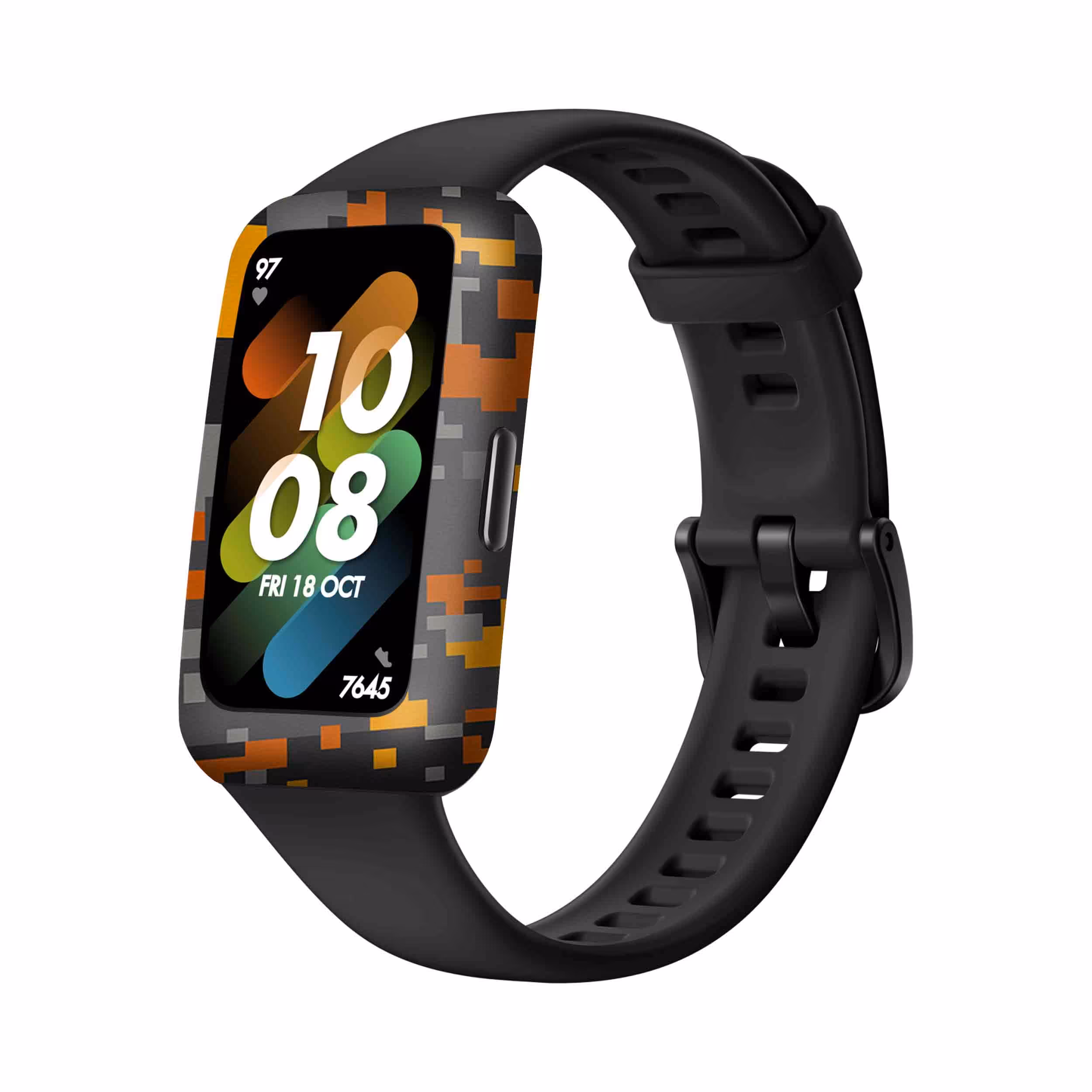 برچسب ماهوت طرح Army_Autumn_Pixel مناسب برای ساعت هوشمند هوآوی Band 7