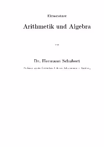 خرید و دانلود نسخه کامل کتاب Elementare Arithmetik und Algebra