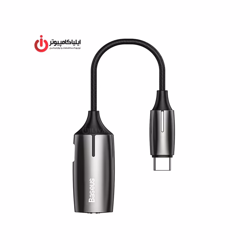 کابل مبدل Type C نر به Type C و جک 3.5 میلی متری صدا مادگی بیسوس مدل CATL60S
