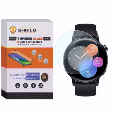 محافظ صفحه نمایش شیشه ای آلتیمیت شیلد مدل SH-UL مناسب برای ساعت هوشمند هوآوی GT3 42mm
