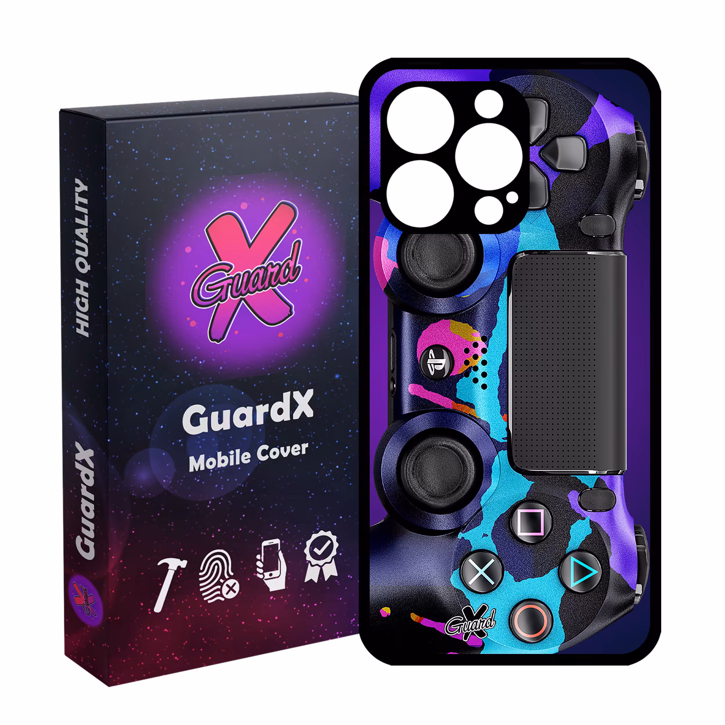 کاور گارد ایکس طرح PS4 Controller مدل Glass10089 مناسب برای گوشی موبایل اپل iPhone 13 Pro