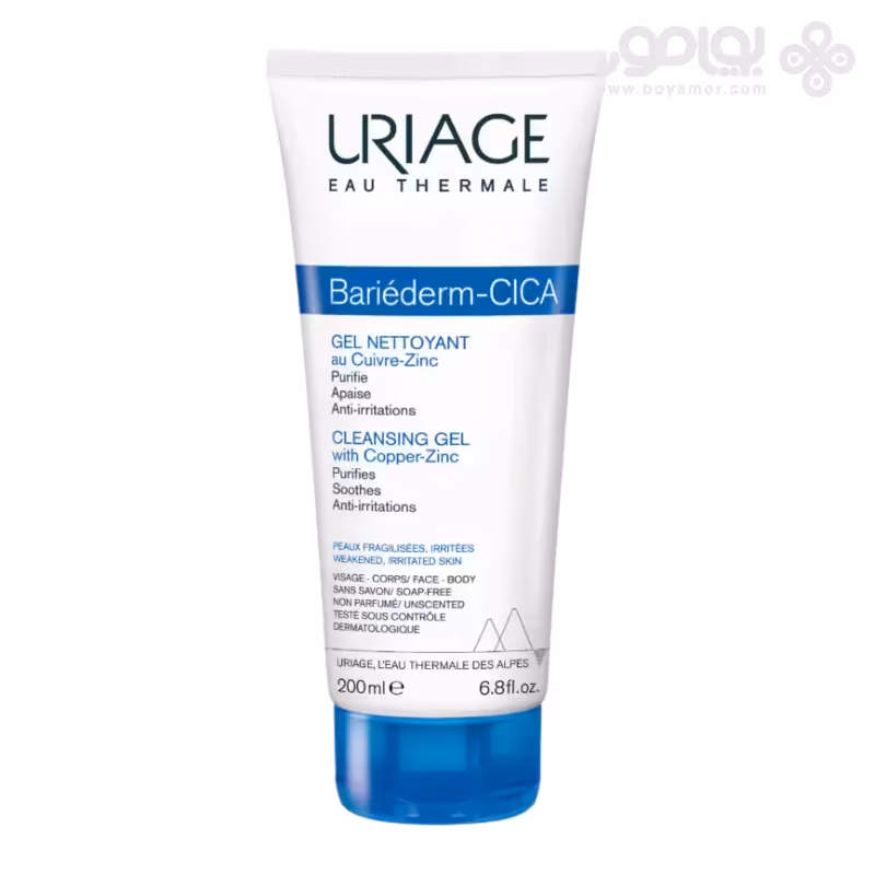 ژل شوینده صورت و بدن اوریاژ مدل BARIEDERM-CICA حجم 200 میل