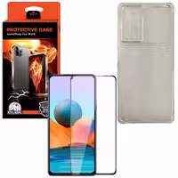 کاور کینگ کونگ مدل K-2BNDL-CAMSHLD مناسب برای گوشی موبایل شیائومی Redmi Note 10 4G به همراه محافظ صفحه نمایش