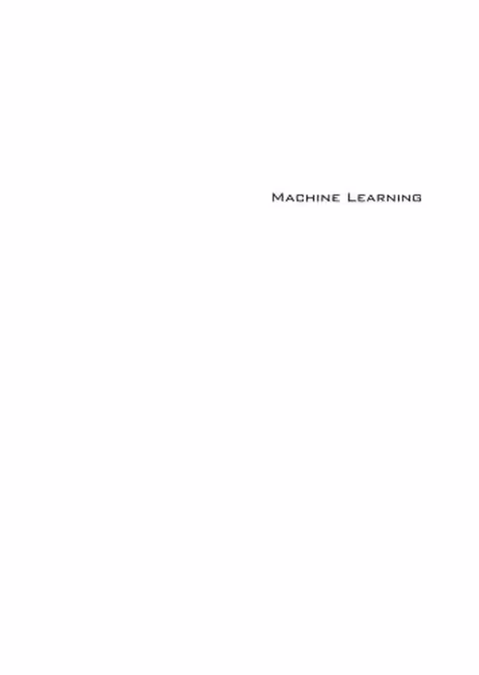 خرید و دانلود نسخه کامل کتاب Machine Learning