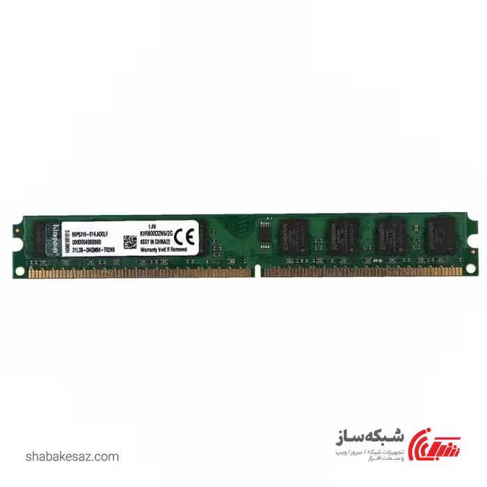 قیمت و خرید رم دسکتاپ DDR2 کینگستون KVR800D2N6 ظرفیت 2 گیگابایت 800MHz - شبکه ساز