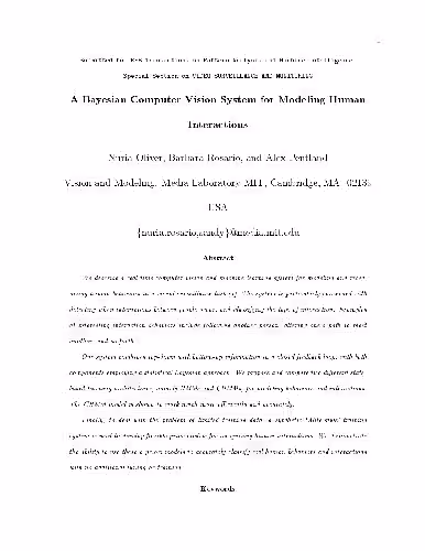 خرید و دانلود نسخه کامل کتاب A Bayesian Computer Vision System for Modeling Human Interactions