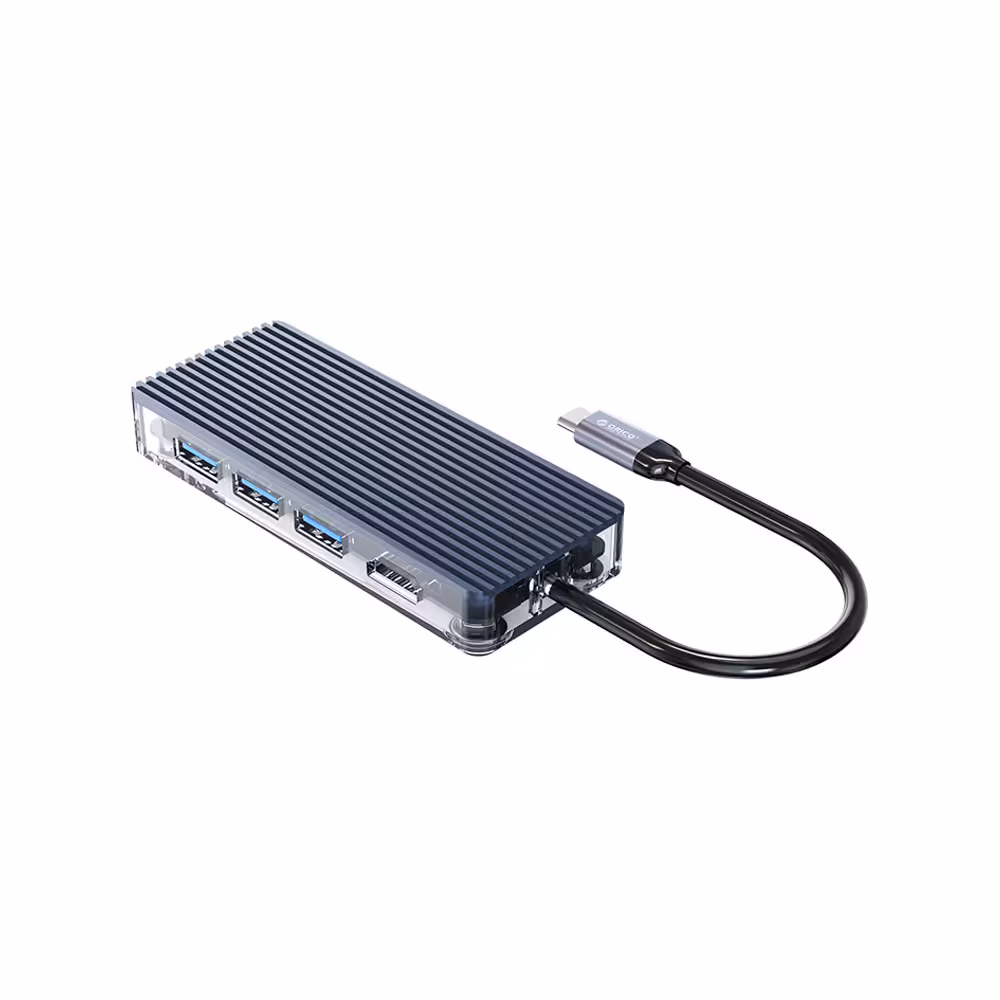 هاب 6 پورت USB-C اوریکو مدل ORICO WB-6RJ Type-C 6Port Hub