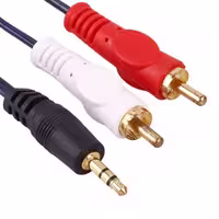 کابل تبدیل جک 3.5 میلی متری به دو RCA Detex  1.5m پلاس
