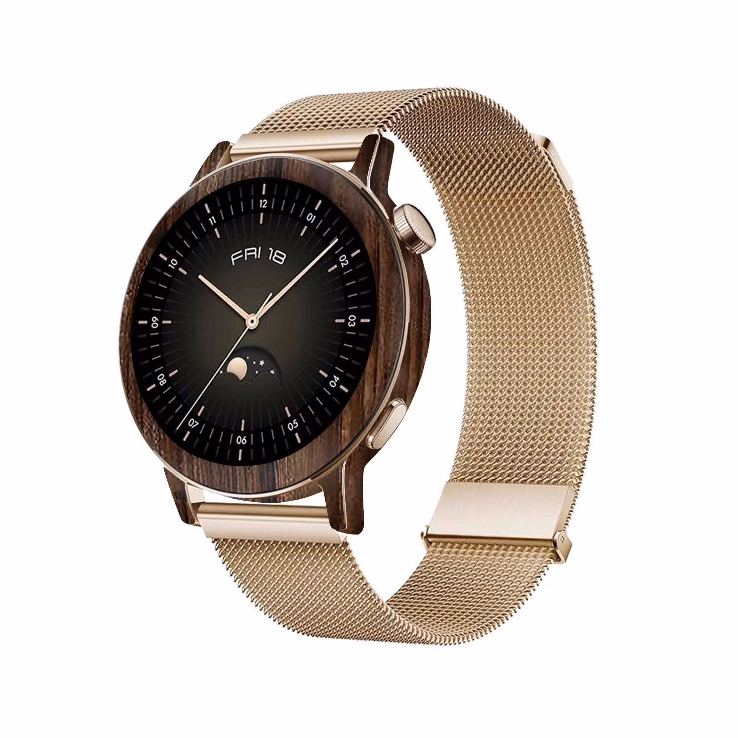 برچسب ماهوت طرح Dark-Walnut-Wood مناسب برای ساعت هوشمند هوآوی Watch GT 3 42mm