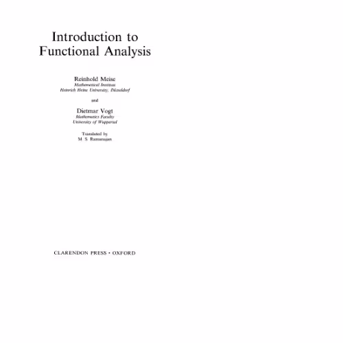 خرید و دانلود نسخه کامل کتاب Introduction to Functional Analysis