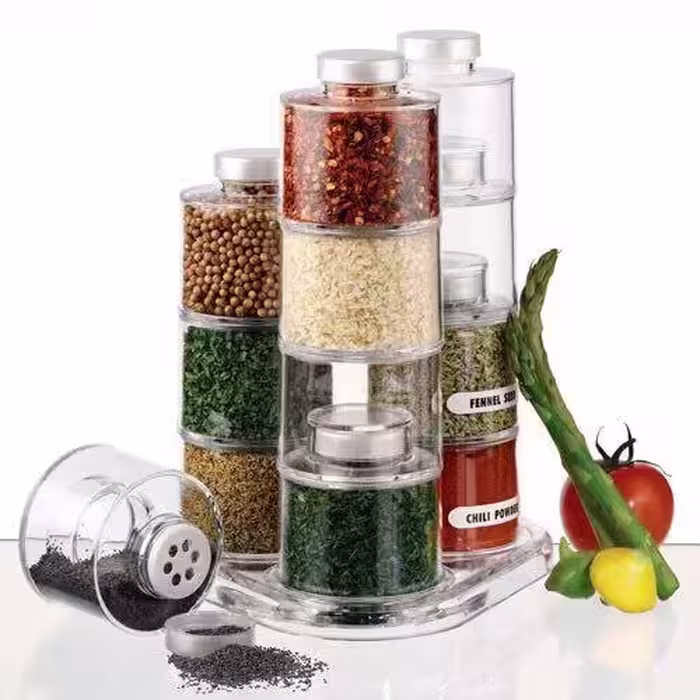 برج ادویه دارای کفی چرخشی جنس اکرولیک و ارسال رایگان