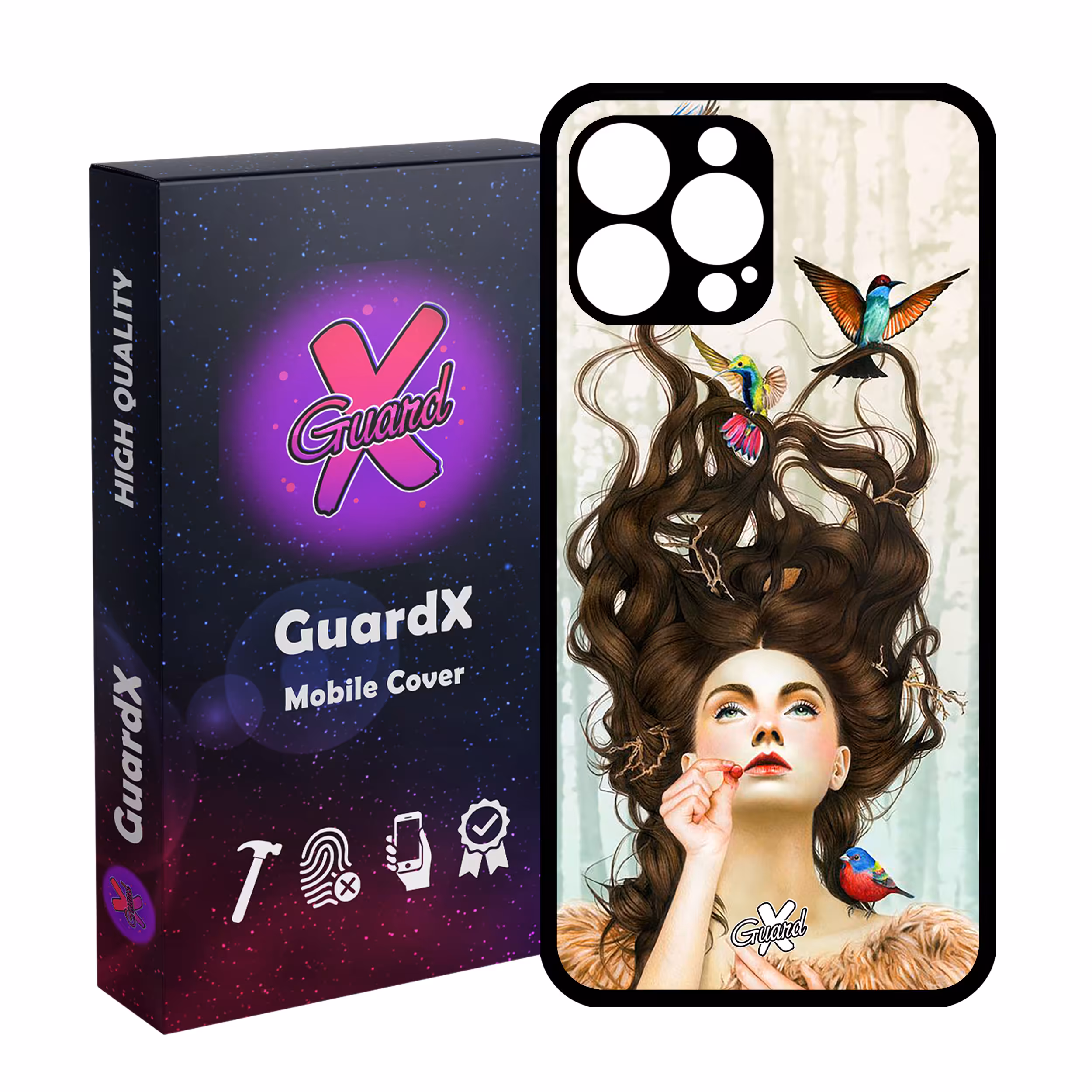 کاور گارد ایکس طرح Girl مدل Glass10290 مناسب برای گوشی موبایل اپل iPhone 13 Pro Max