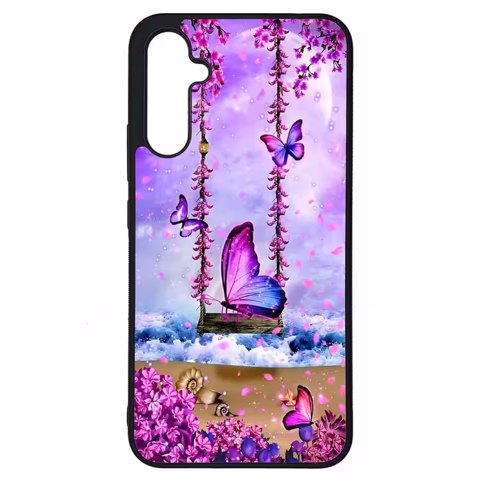 کاور طرح پروانه کد G-028 مناسب برای گوشی موبایل سامسونگ Galaxy A34 / A34 5G | دیجی قاب دونی