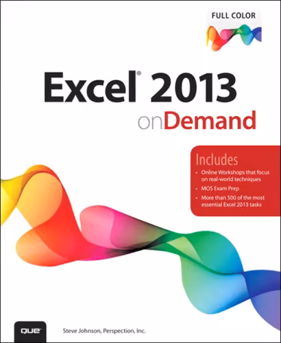 خرید و دانلود نسخه کامل کتاب Excel 2013 on demand