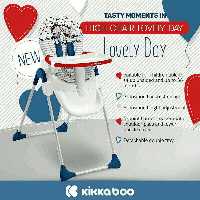 صندلی غدای کودک کیکابو مدل kikkaboo lovely day