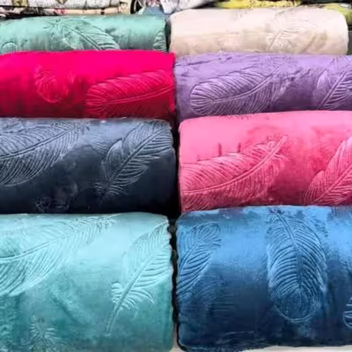 پتو یک نفره مسافرتی ژله ای طرح پر