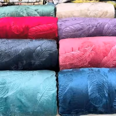پتو یک نفره مسافرتی ژله ای طرح پر