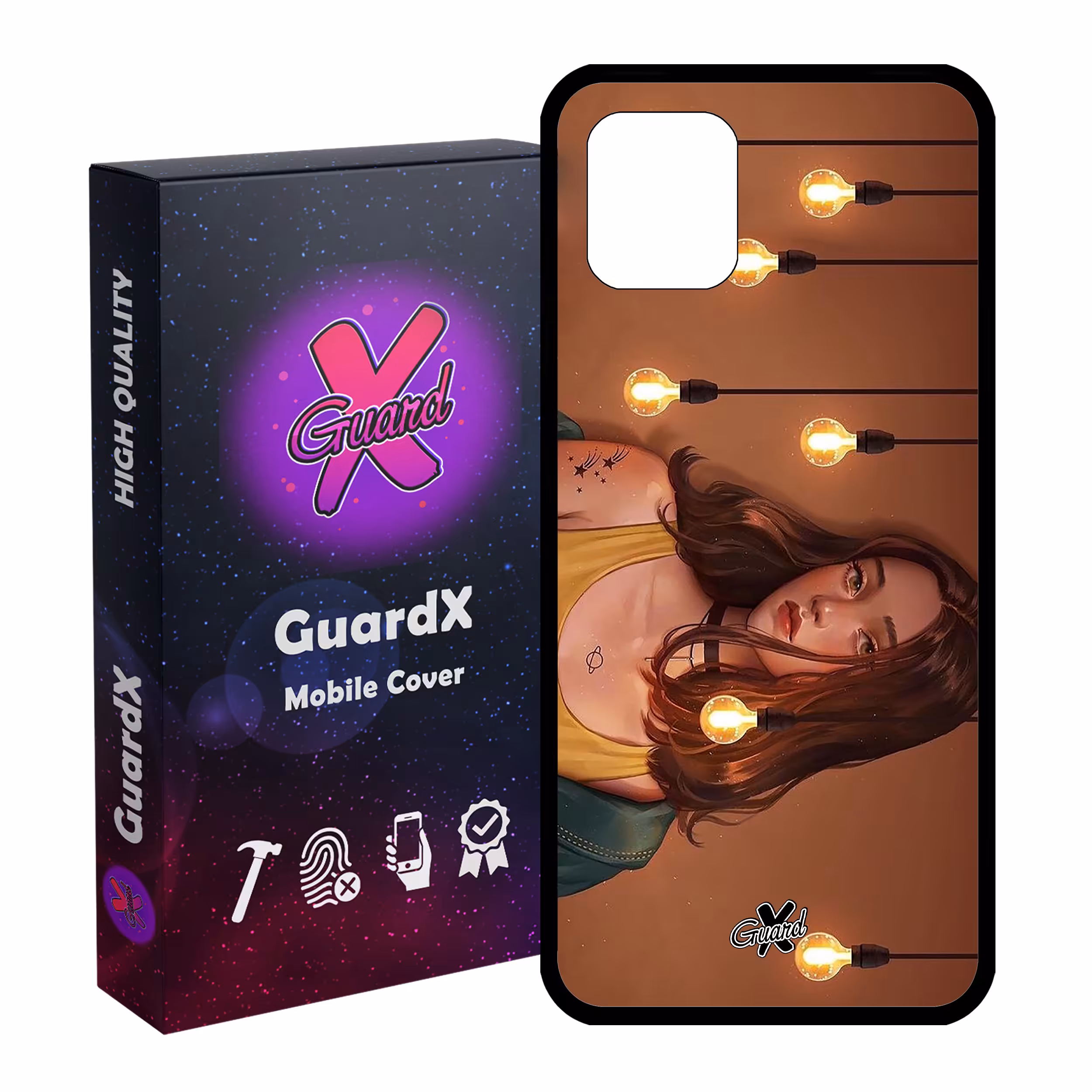 کاور گارد ایکس طرح Girl مدل Glass10034 مناسب برای گوشی موبایل سامسونگ Galaxy Note 10 Lite