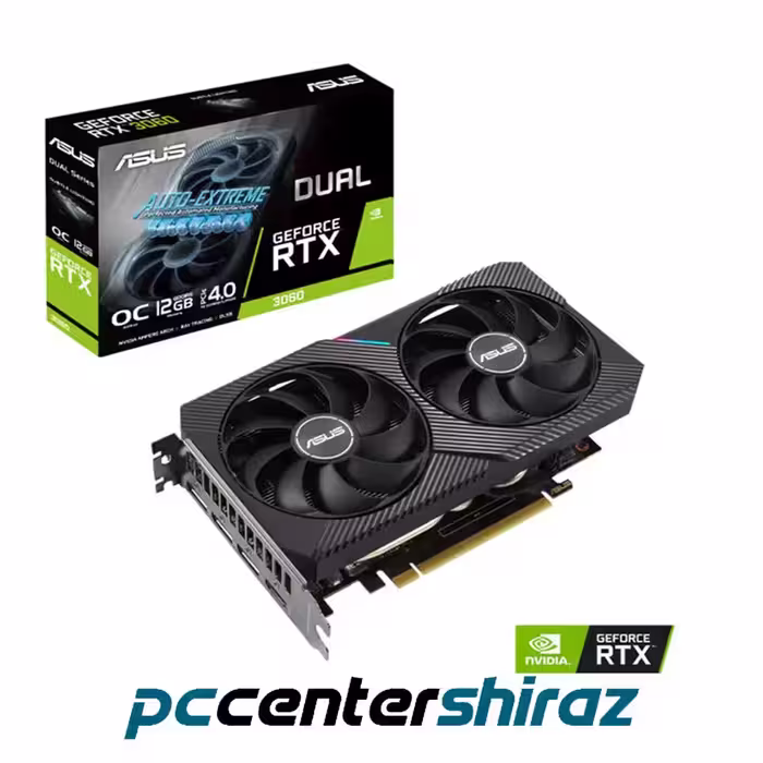 کارت گرافیک ایسوس مدل ASUS DUAL OC RTX 3060 12G V2