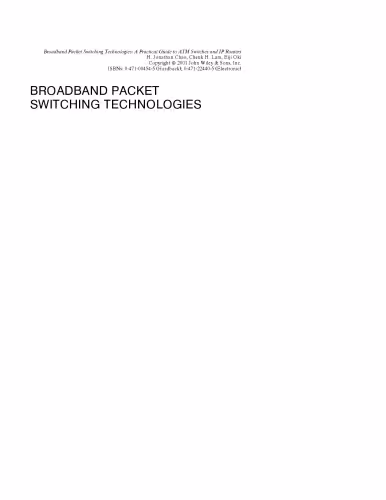 خرید و دانلود نسخه کامل کتاب Broadband packet switching technologies