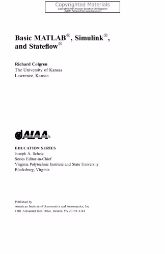 خرید و دانلود نسخه کامل کتاب Basic MATLAB®, Simulink®, and Stateflow®