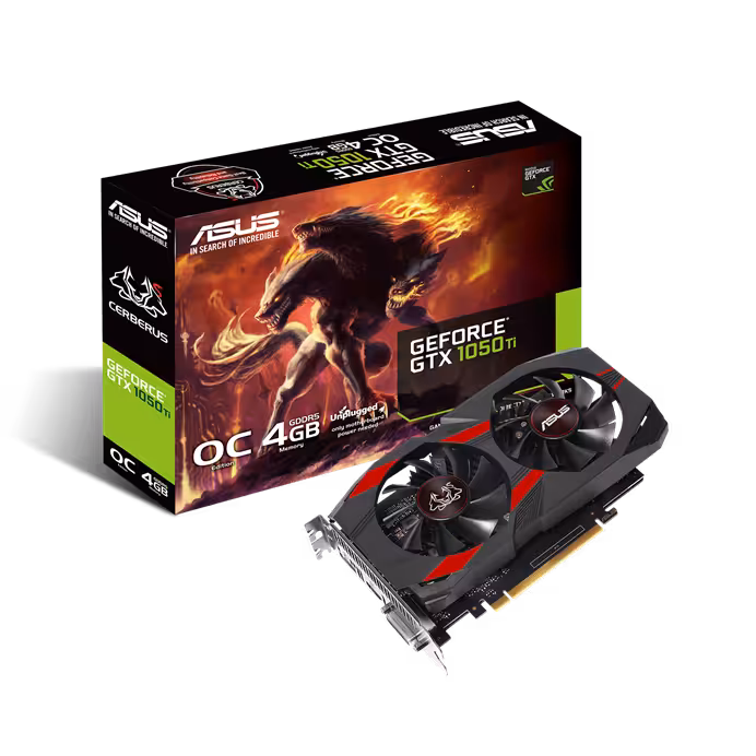 کارت گرافیک مدل GTX-1050TI OC 4GB CERBERUS ASUS ایسوس