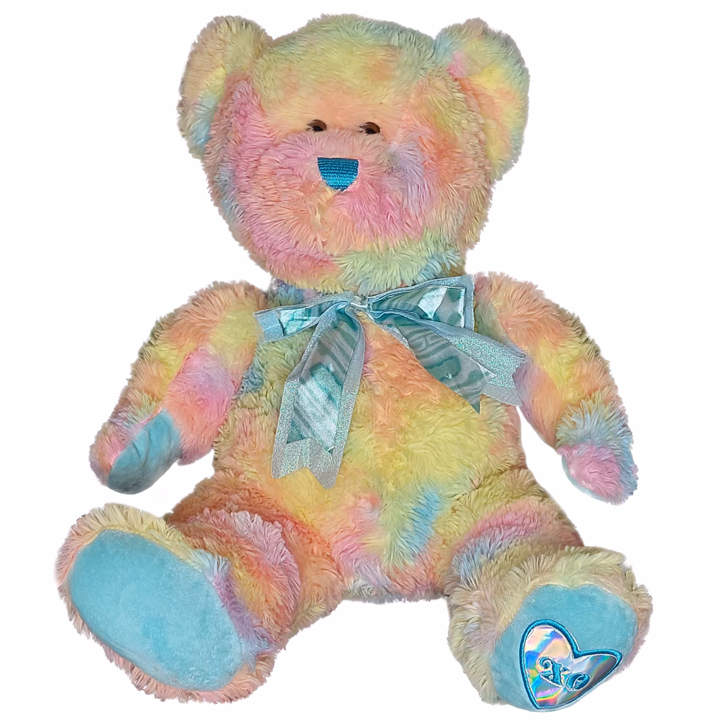 عروسک طرح خرس مدل RainBow کد SZT/23 ارتفاع 40 سانتی متر