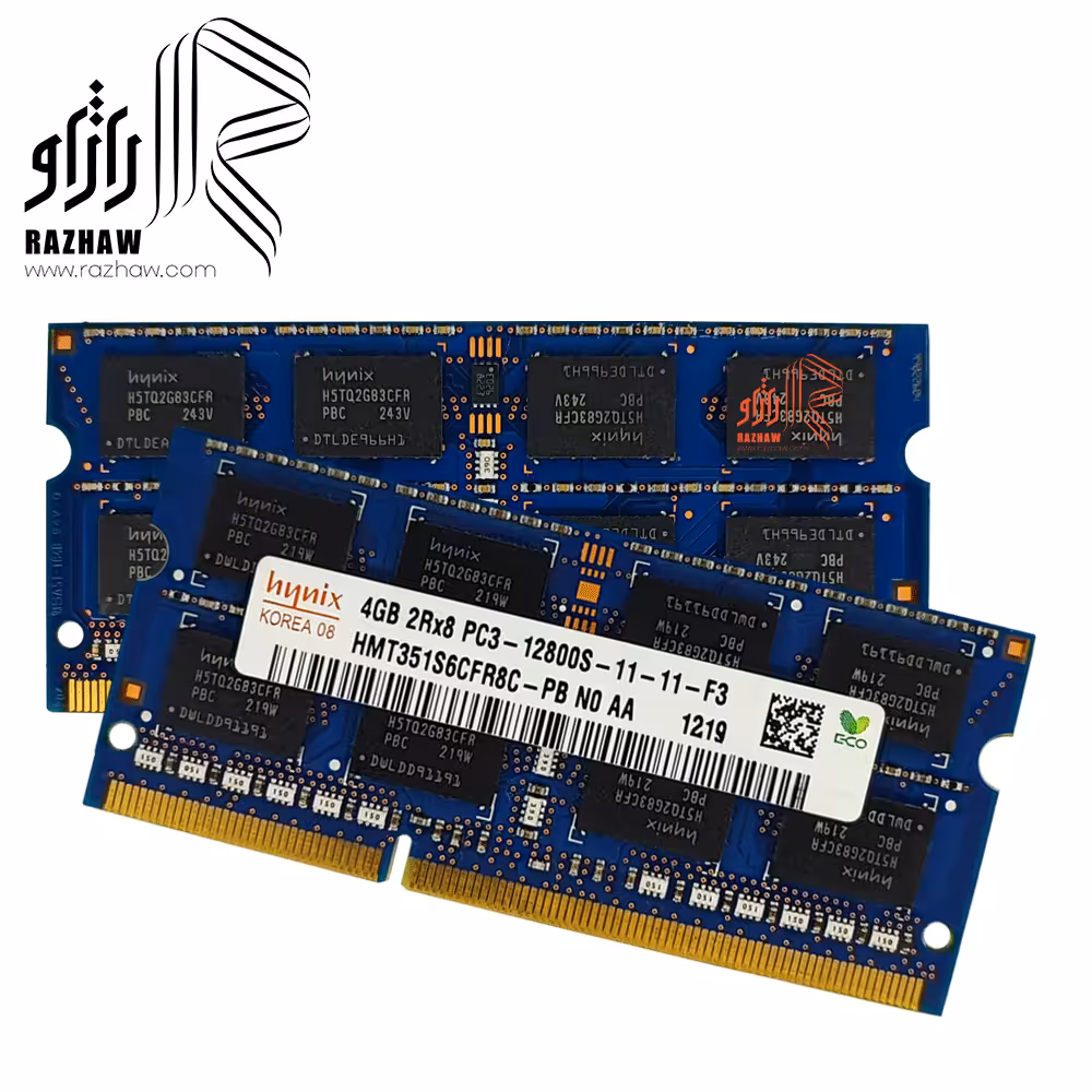 رم لپ تاپ ddr3l هاینیکس 12800/1600mhz مدل p9noaa ظرفیت 4 گیگ cl11