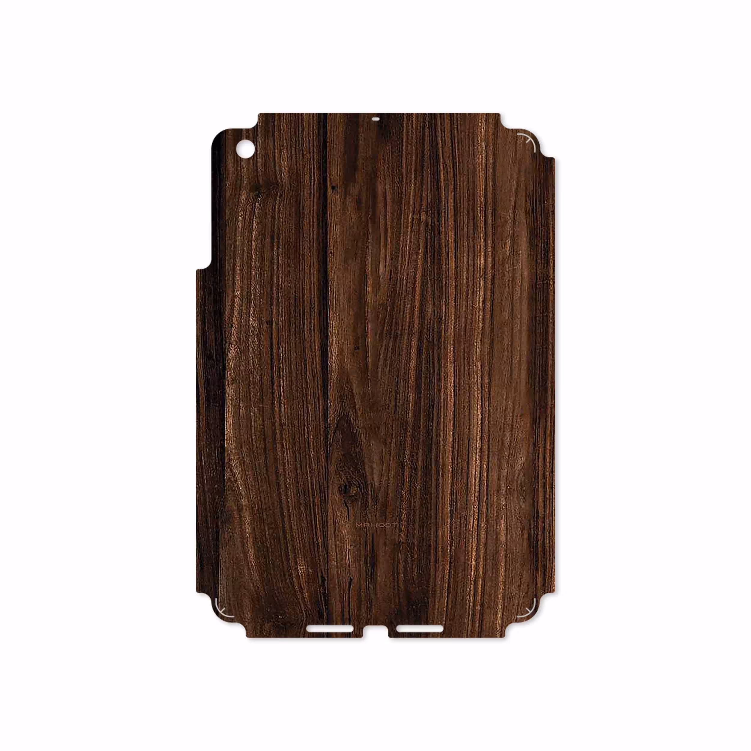 برچسب پوششی ماهوت مدل Dark Walnut Wood مناسب برای تبلت اپل iPad mini 2012 A1455