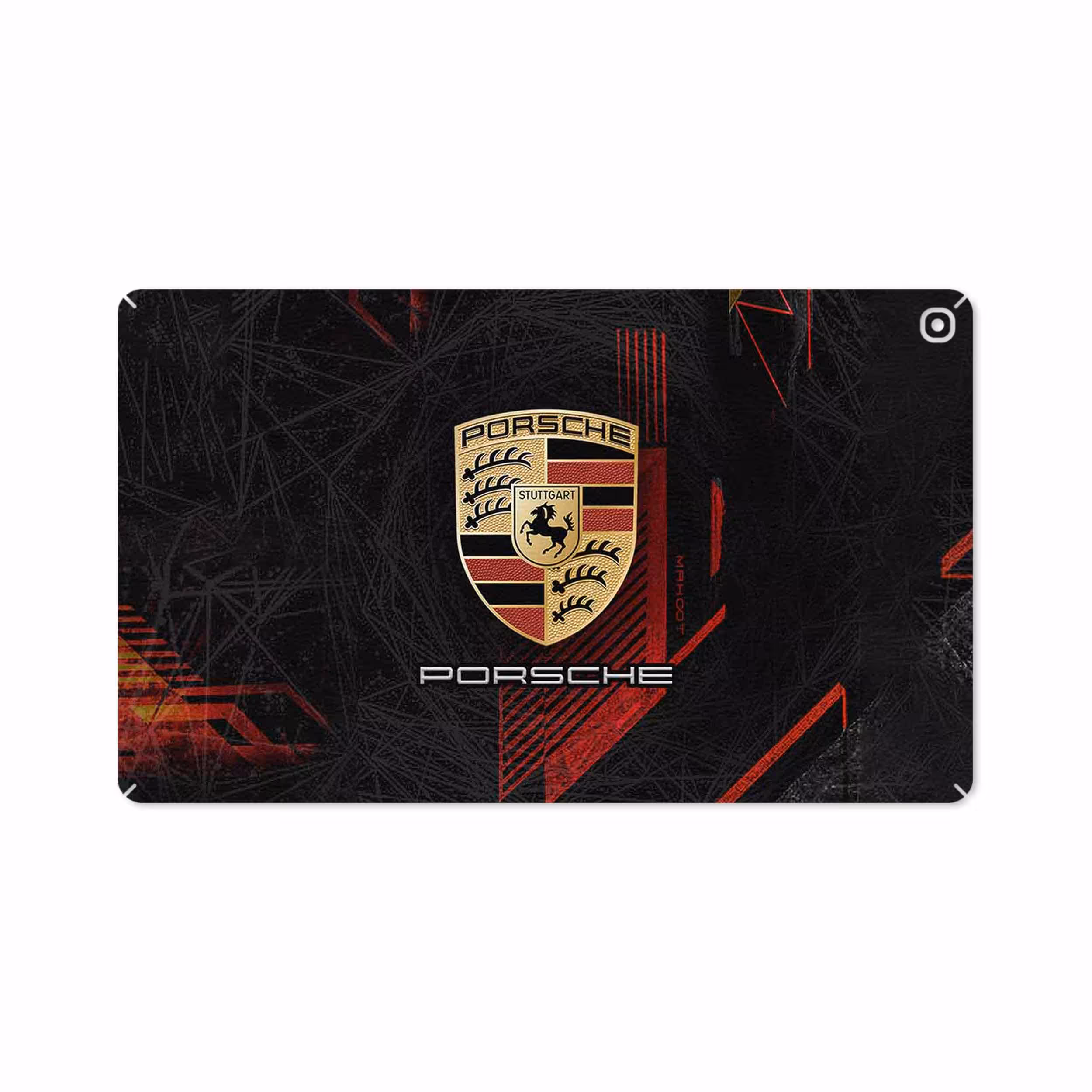 برچسب پوششی ماهوت مدل Porsche-Logo مناسب برای تبلت سامسونگ Galaxy Tab A 10.1 2019 T515