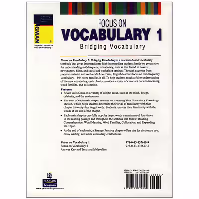 کتاب focus on vocabulary1 اثر Norbert Schmitt and Diane Schmitt انتشارات پيرسون لانگمن