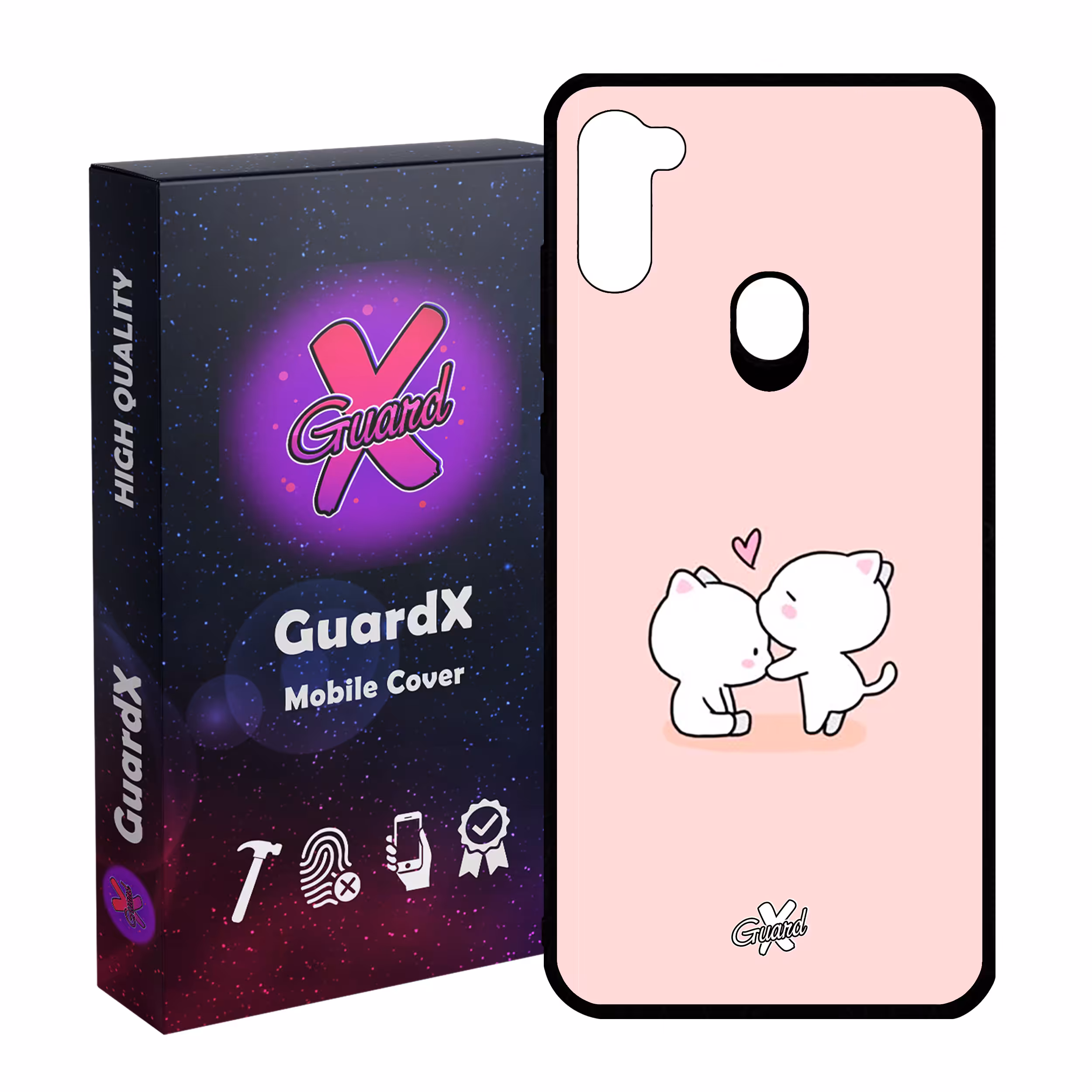 کاور گارد ایکس طرح عشق مدل Glass10373 مناسب برای گوشی موبایل سامسونگ Galaxy A11