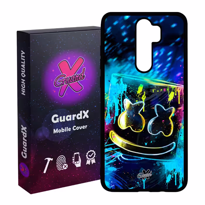 کاور گارد ایکس طرح Marshmello مدل Glass10104 مناسب برای گوشی موبایل شیائومی Redmi 9 / 9 Prime