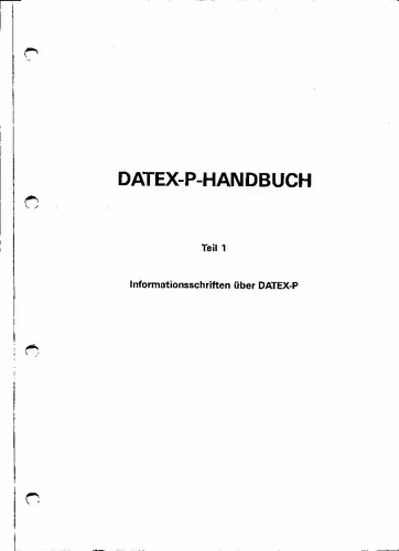 خرید و دانلود نسخه کامل کتاب DATEX-P Handbuch