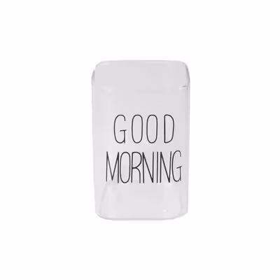 لیوان طرح Good Morning مدل مربع