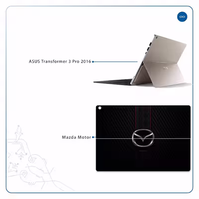 برچسب پوششی ماهوت مدل Mazda Motor مناسب برای تبلت ایسوس Transformer 3 Pro 2016