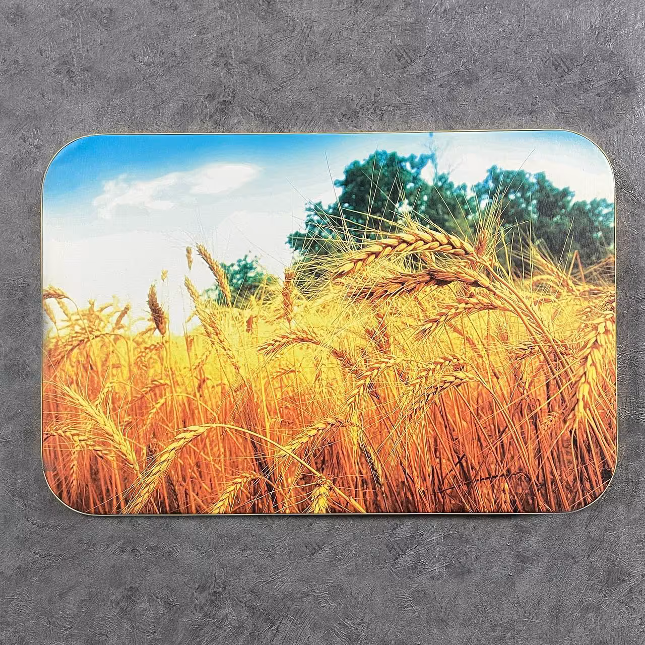 تابلو بوم مدل مستطیل گوشه گرد گندمزار