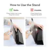 کیف کلاسوری ای اِس آر مدل Ascend Trifold Case   Tempered Glass Screen Protector مناسب برای تبلت ipad 12.9 pro