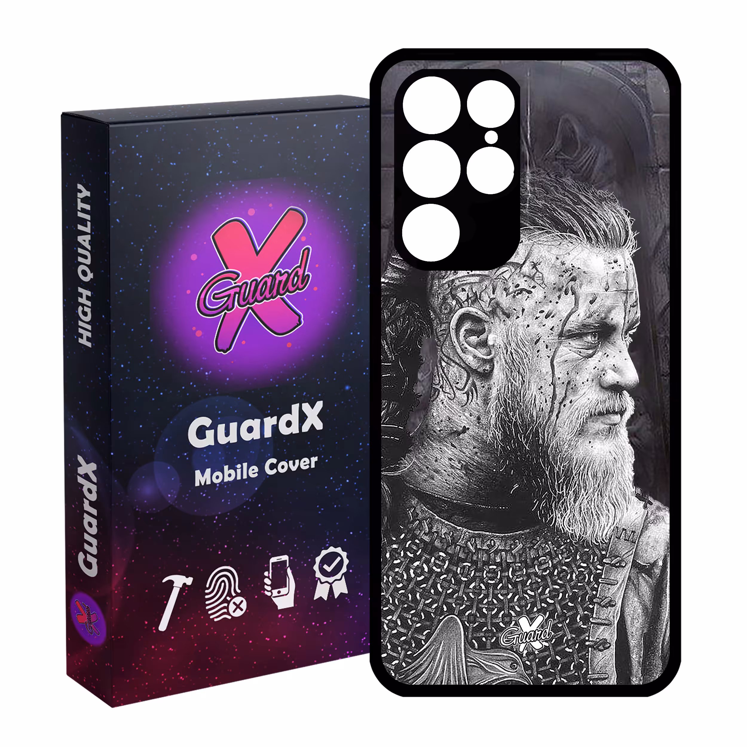 کاور گارد ایکس طرح Ragnar مدل Glass10245 مناسب برای گوشی موبایل سامسونگ Galaxy S22 Ultra