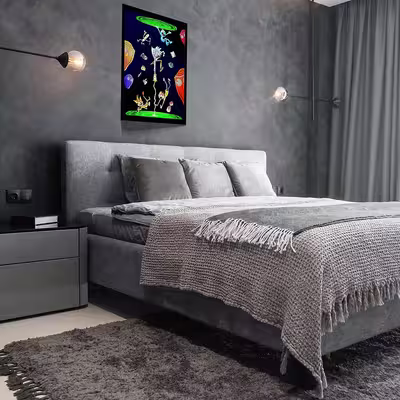 تابلو مدل Rick &amp; Morty کد F-1056