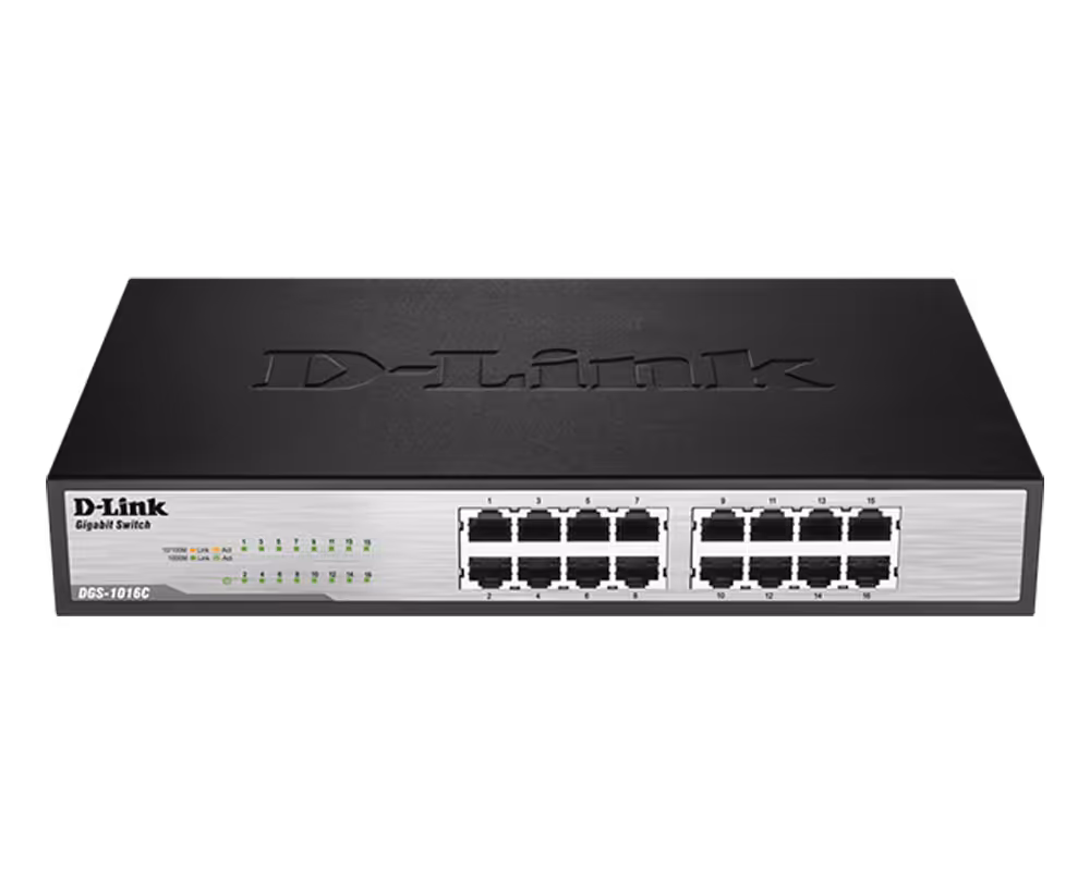 سوییچ 16 پورت دی-لینک مدل DGS-1016C - دوسو آی تی