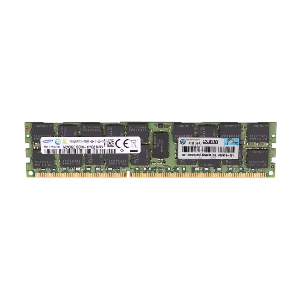 رم سرور DDR3 تک کاناله 10600 مگاهرتز اچ پی مدل 001 ظرفیت 16 گیگابایت
