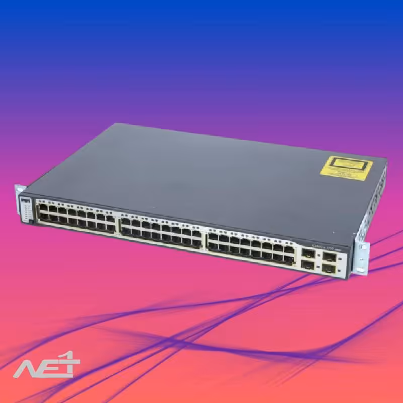 سوئیچ سیسکو مدیریتی 48 پورت WS-C3750-48PS-S